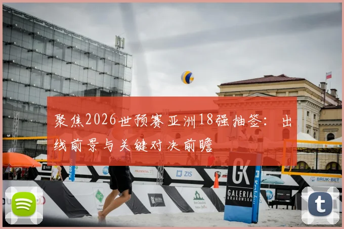 聚焦2026世预赛亚洲18强抽签：出线前景与关键对决前瞻